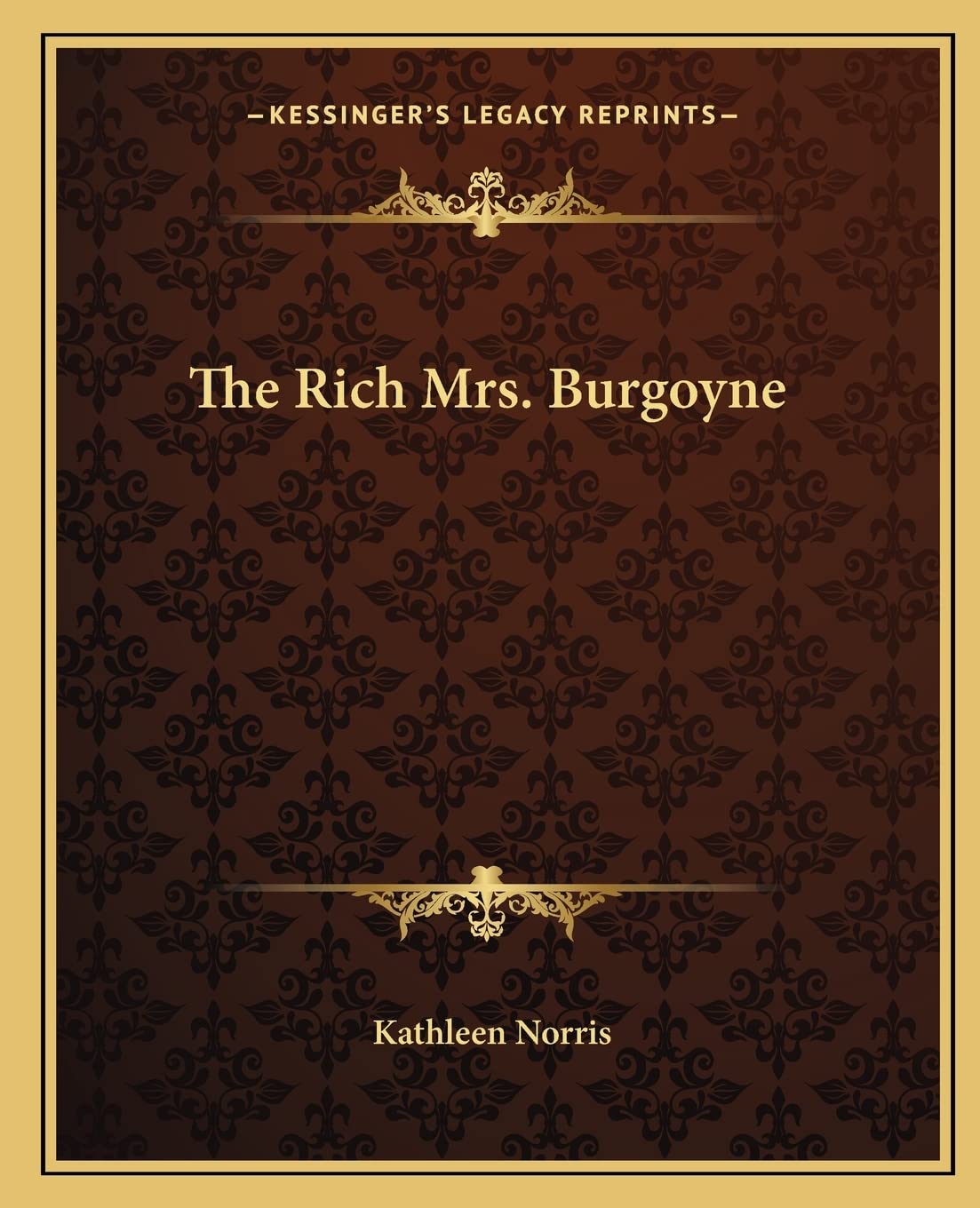 The Rich Mrs. Burgoyne Contemporary literature