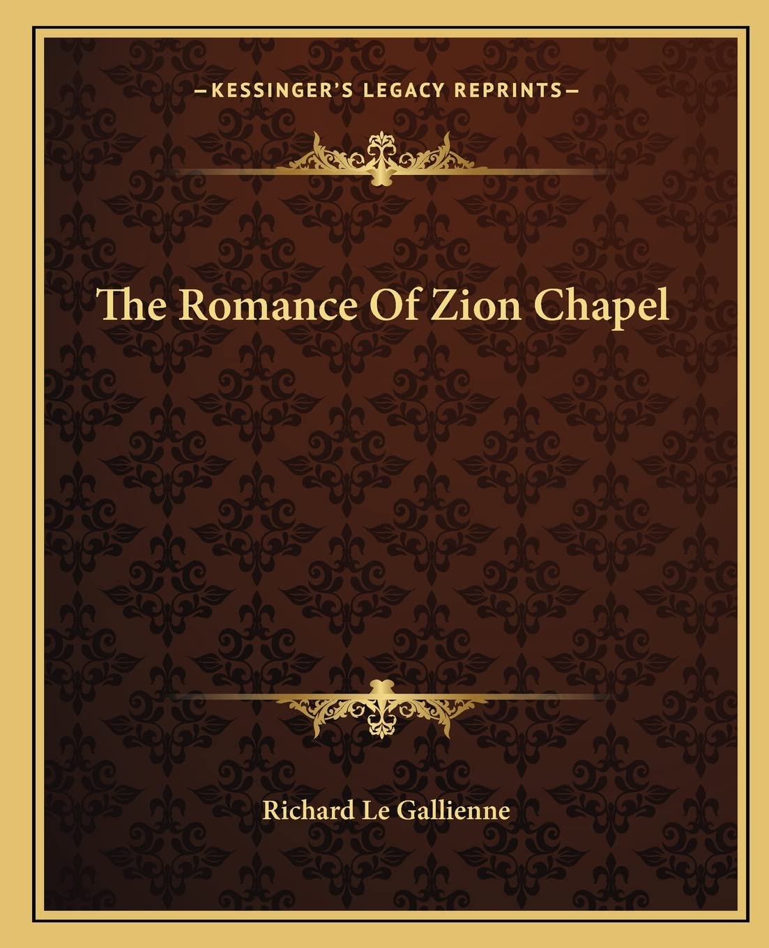 The Romance Of Zion Chapel Contemporary literature