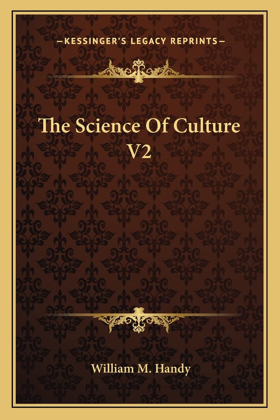 The Science Of Culture V2 Social Sciences