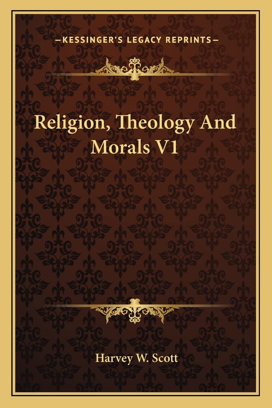 Religion, Theology And Morals V1 Contemporary literature
