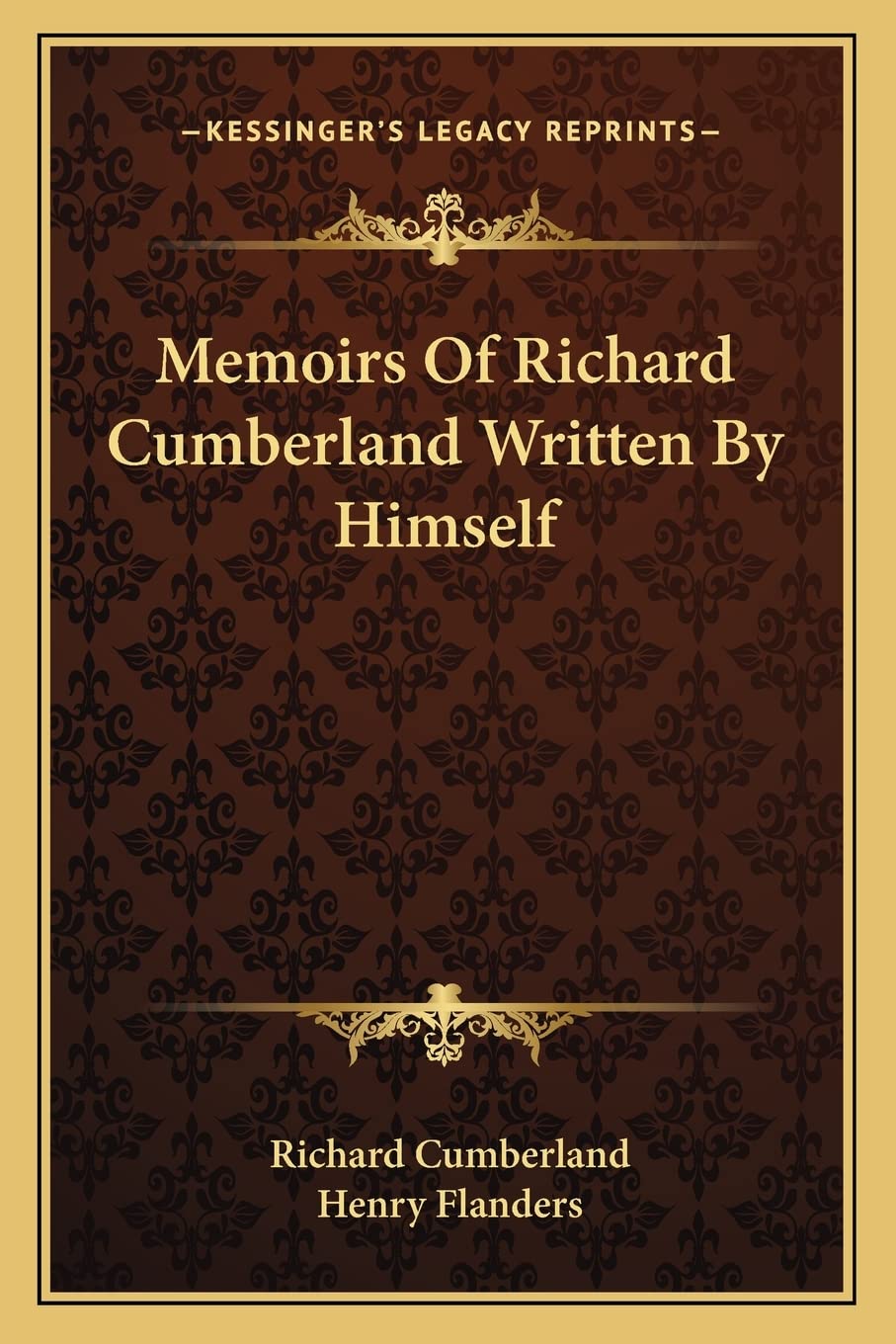 Memoirs Of Richard Cumberland Written By Himself Essays & Short Stories