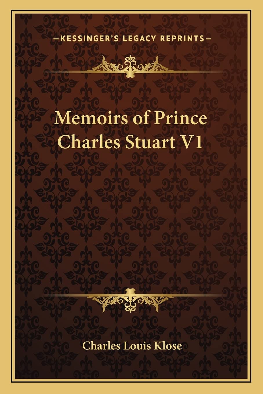 Memoirs of Prince Charles Stuart V1 Contemporary literature