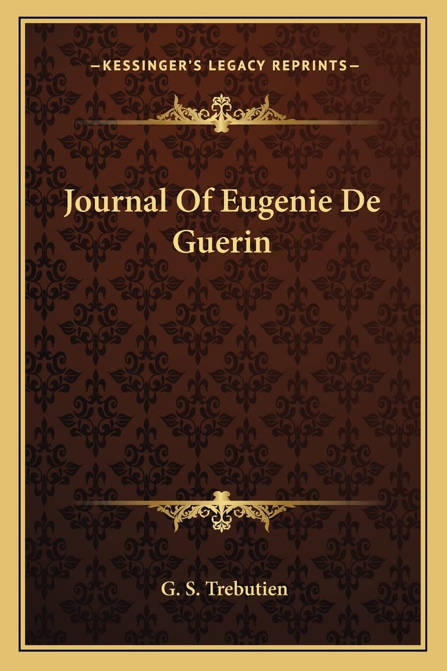 Journal Of Eugenie De Guerin International