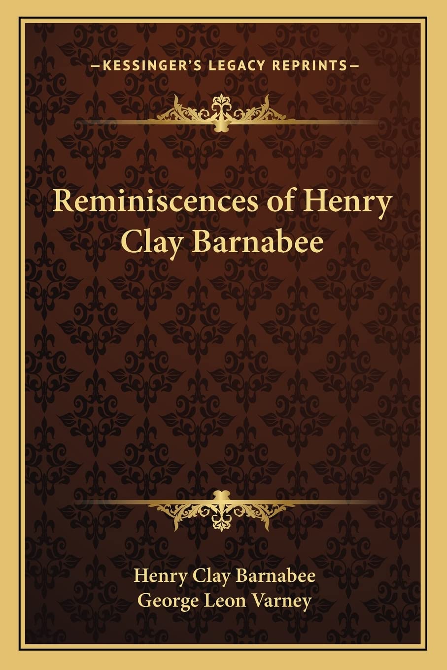 Reminiscences of Henry Clay Barnabee Contemporary literature