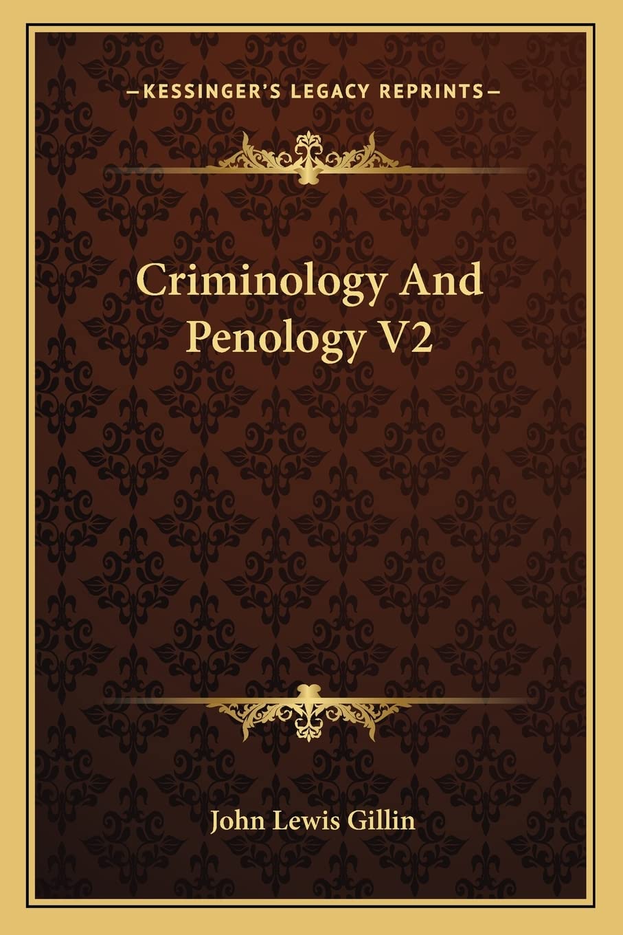 Criminology And Penology V2 Law