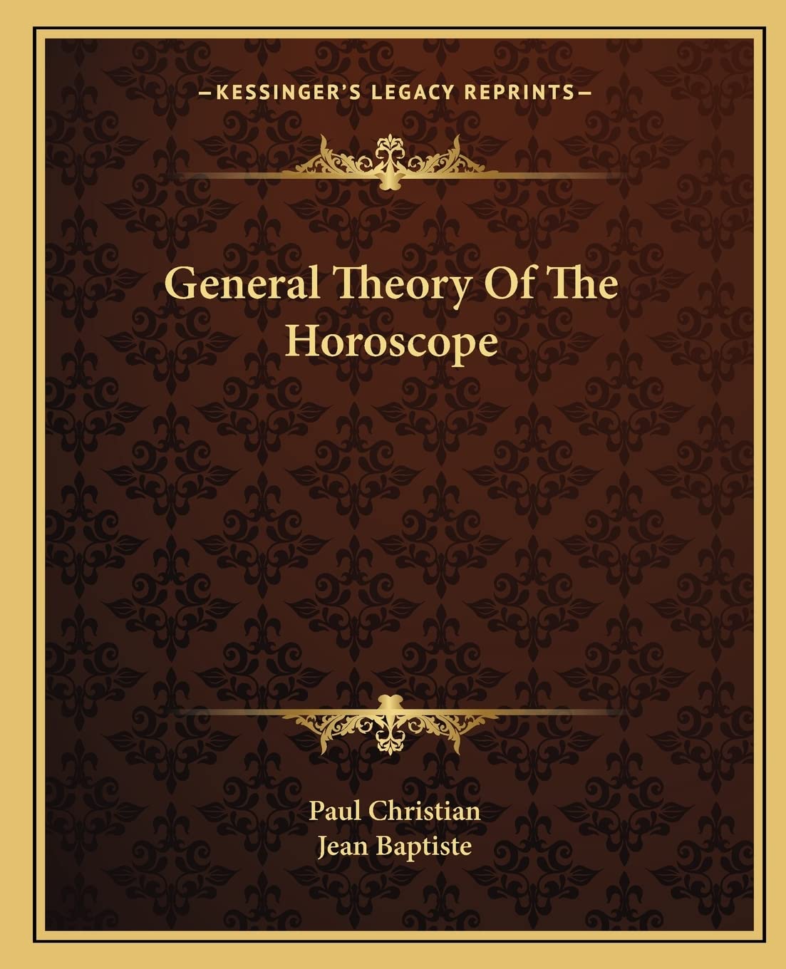 General Theory Of The Horoscope Philosophy