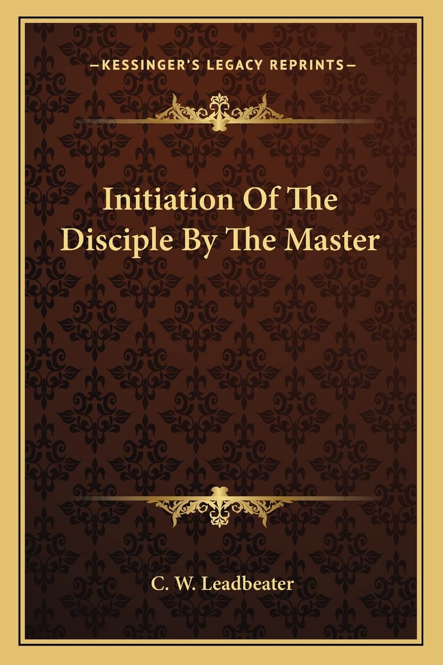 Initiation Of The Disciple By The Master Philosophy