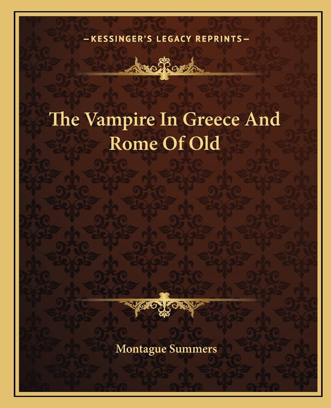 The Vampire In Greece And Rome Of Old Historical Fiction