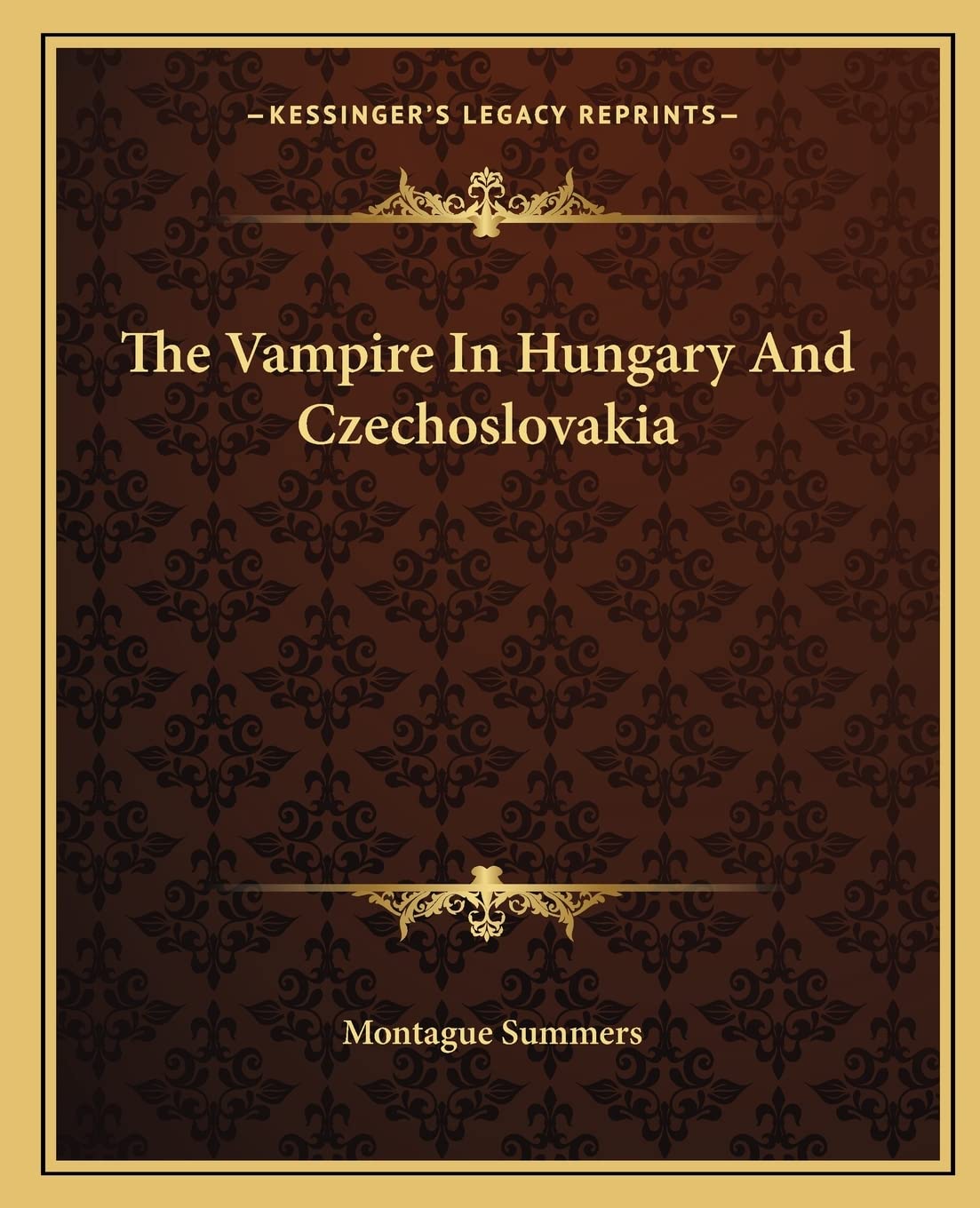 The Vampire In Hungary And Czechoslovakia General education