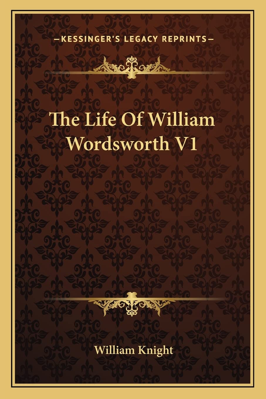 The Life Of William Wordsworth V1 Contemporary literature