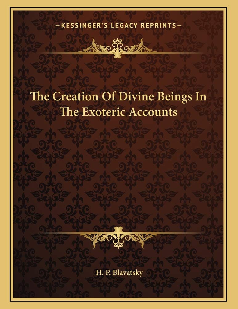 The Creation Of Divine Beings In The Exoteric Accounts Contemporary literature