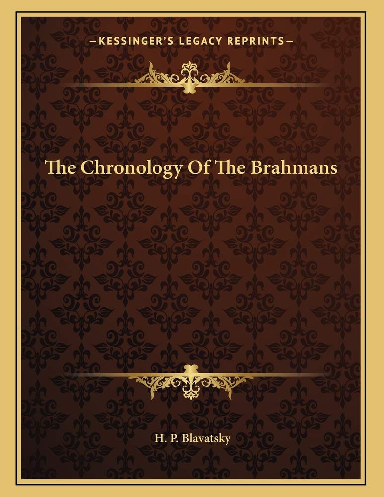 The Chronology Of The Brahmans Contemporary literature