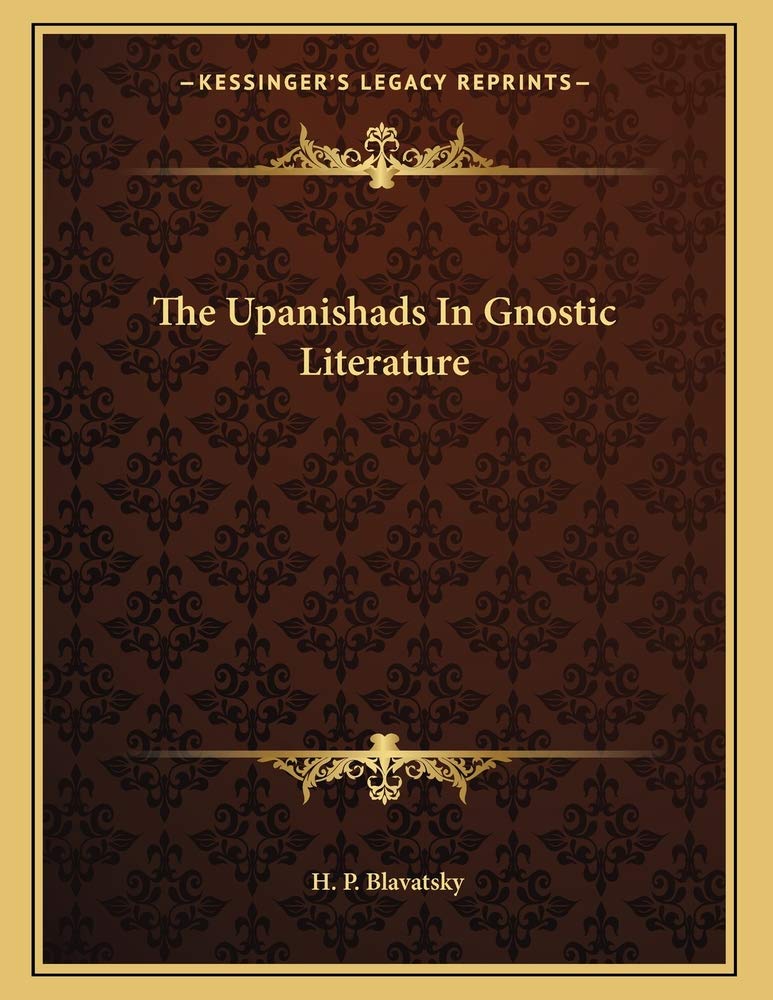 Upanishads in Gnostic Literature Contemporary literature