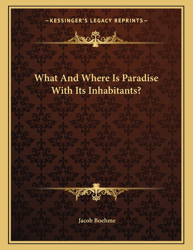 What And Where Is Paradise With Its Inhabitants? Contemporary literature