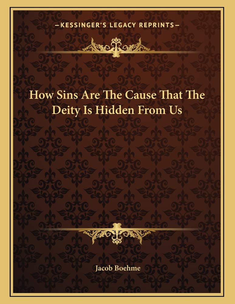 How Sins Are The Cause That The Deity Is Hidden From Us Contemporary literature