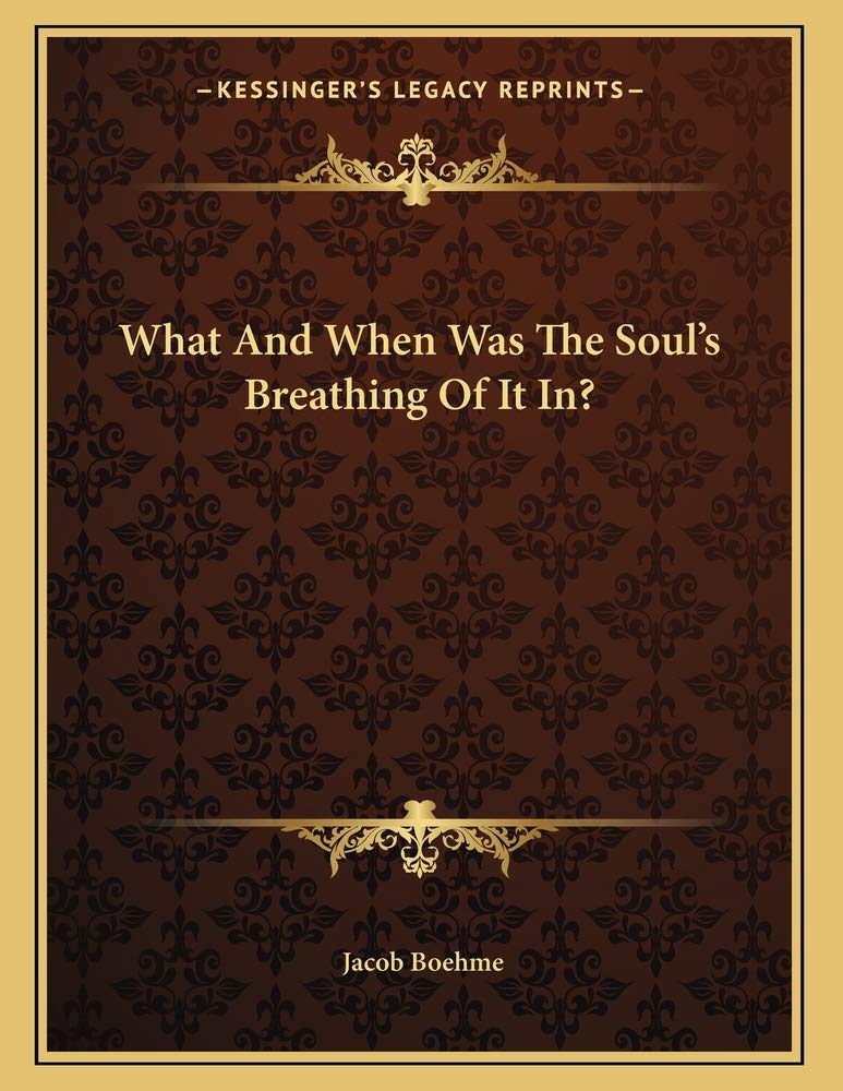 What And When Was The Soul's Breathing Of It In? Contemporary literature