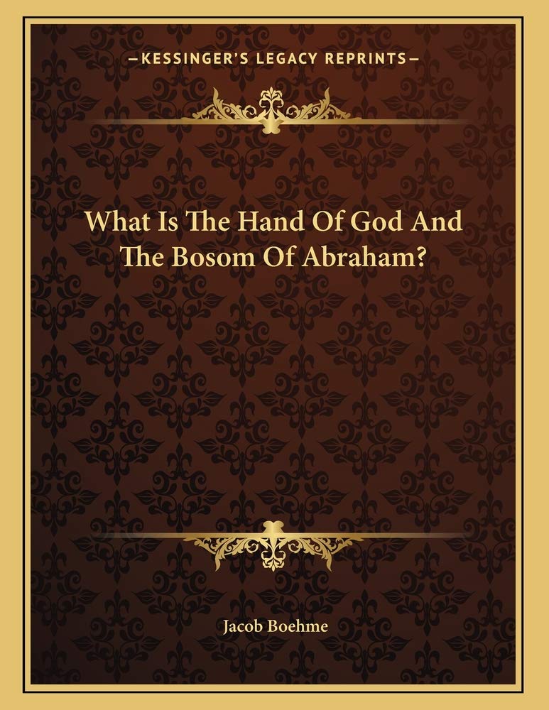 What Is The Hand Of God And The Bosom Of Abraham? Contemporary literature