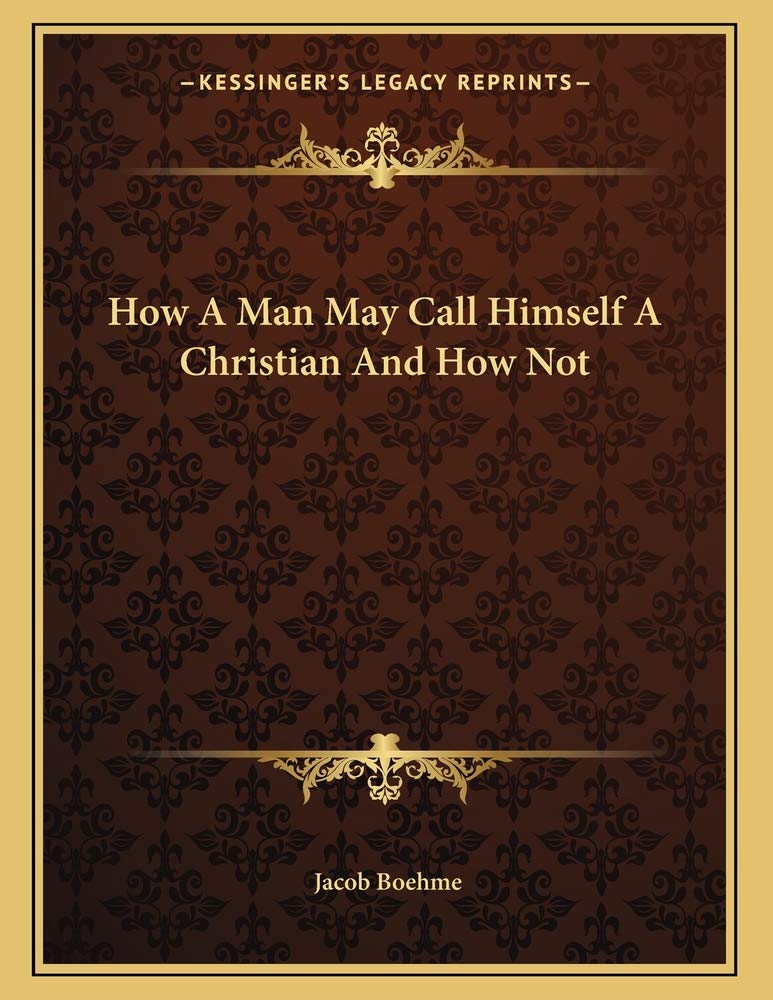 How a Man May Call Himself a Christian and How Not Contemporary literature