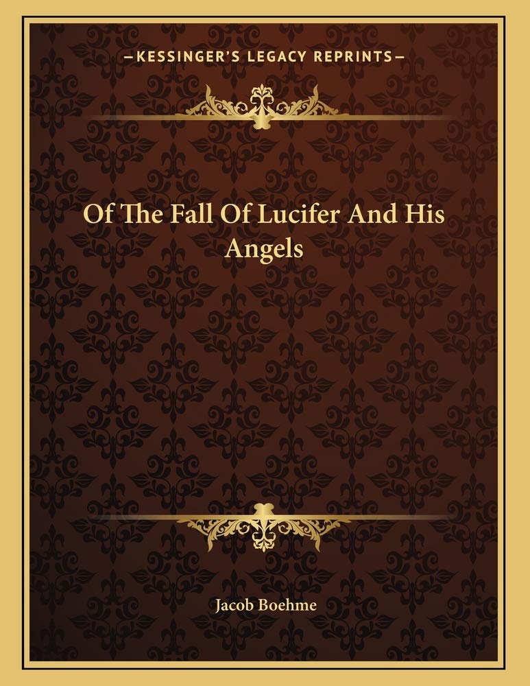 Of The Fall Of Lucifer And His Angels Contemporary literature