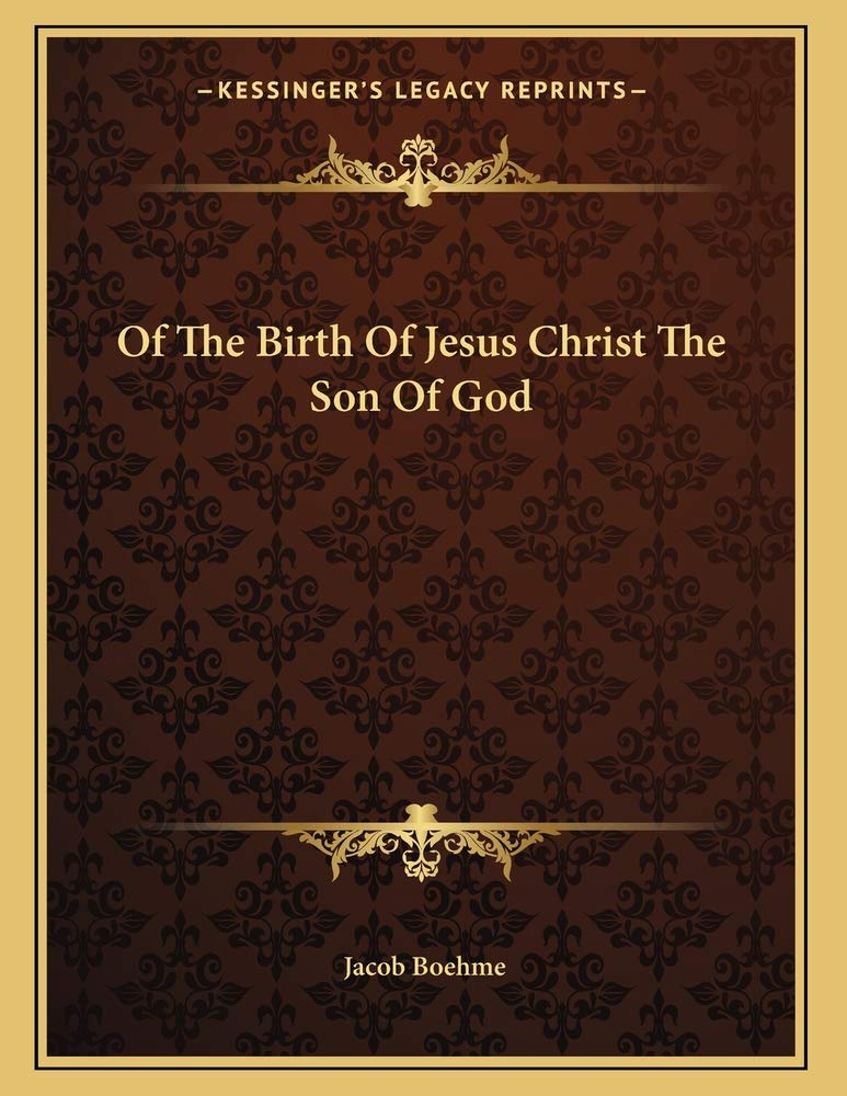 Of The Birth Of Jesus Christ The Son Of God Contemporary literature