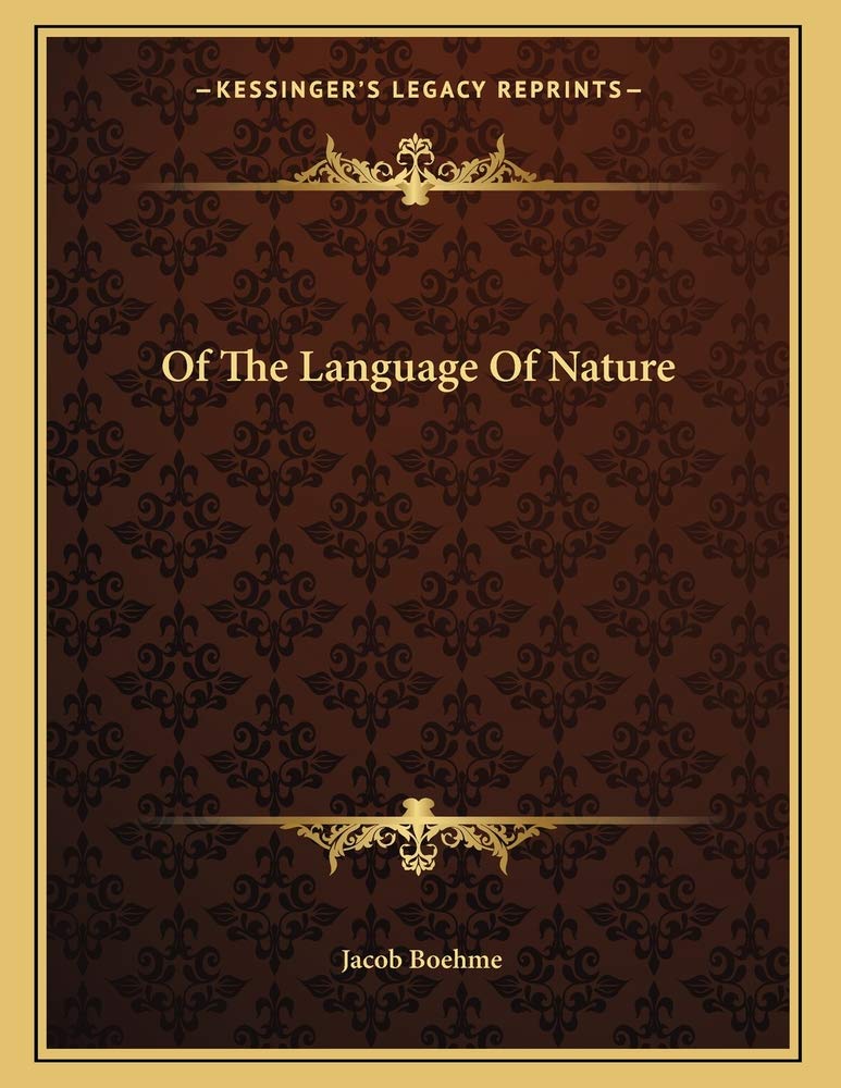 Of The Language Of Nature Contemporary literature