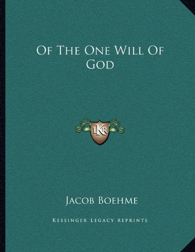 Of The One Will Of God Contemporary literature
