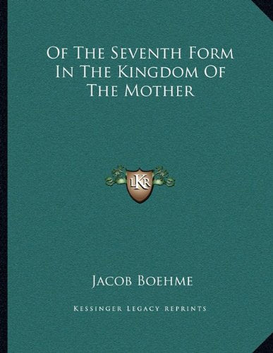 Of The Seventh Form In The Kingdom Of The Mother Contemporary literature