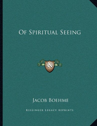 Of Spiritual Seeing Contemporary literature