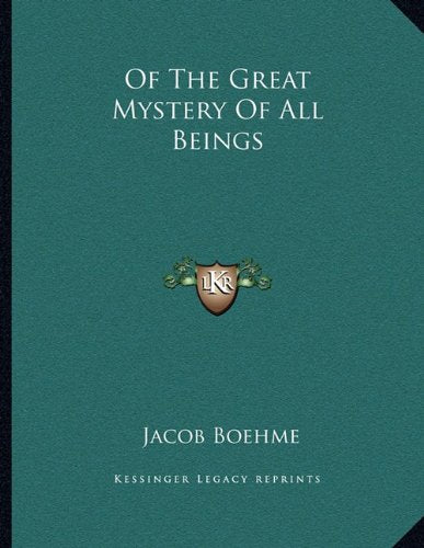 Of the Great Mystery of All Beings Contemporary literature