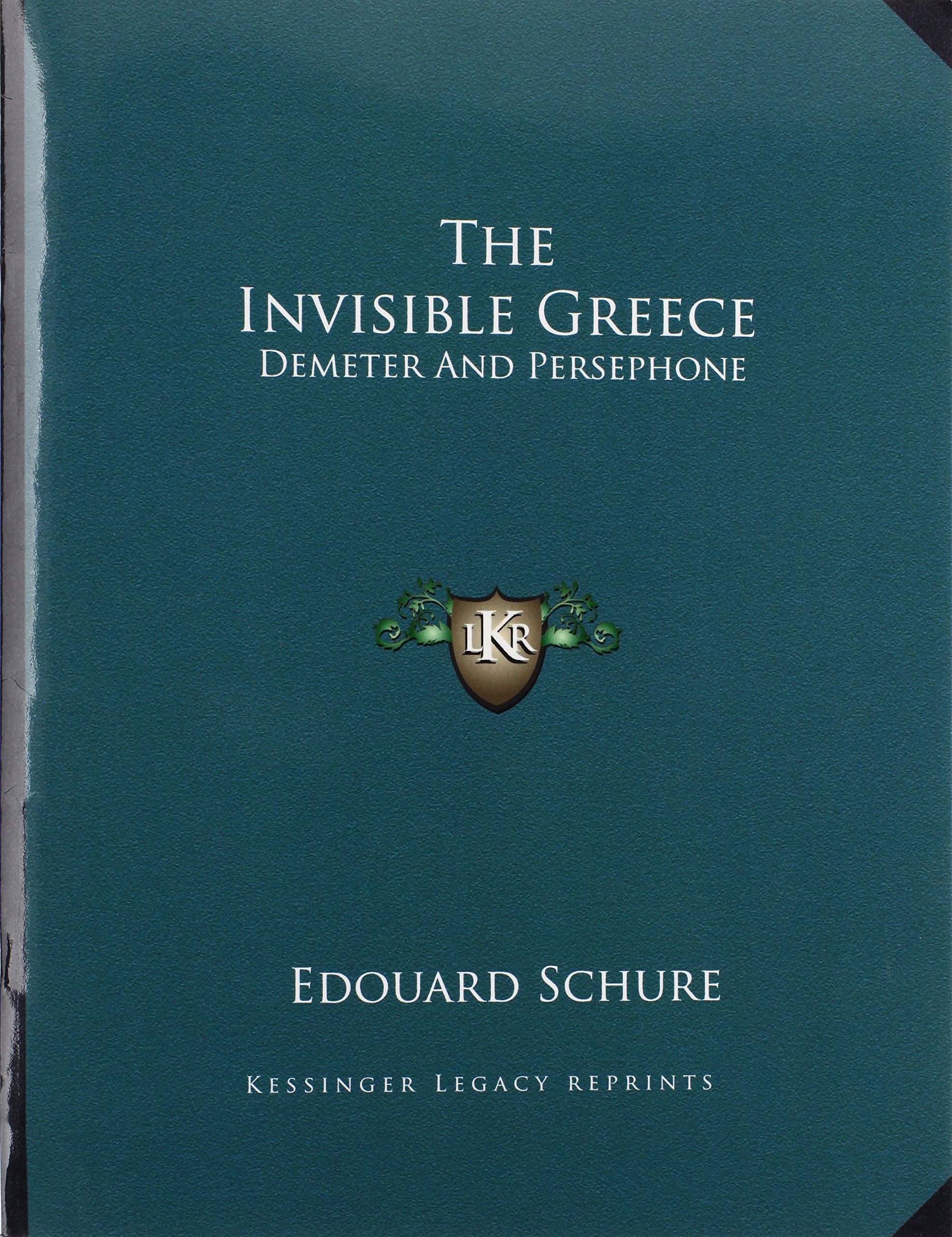 The Invisible Greece: Demeter And Persephone Contemporary literature