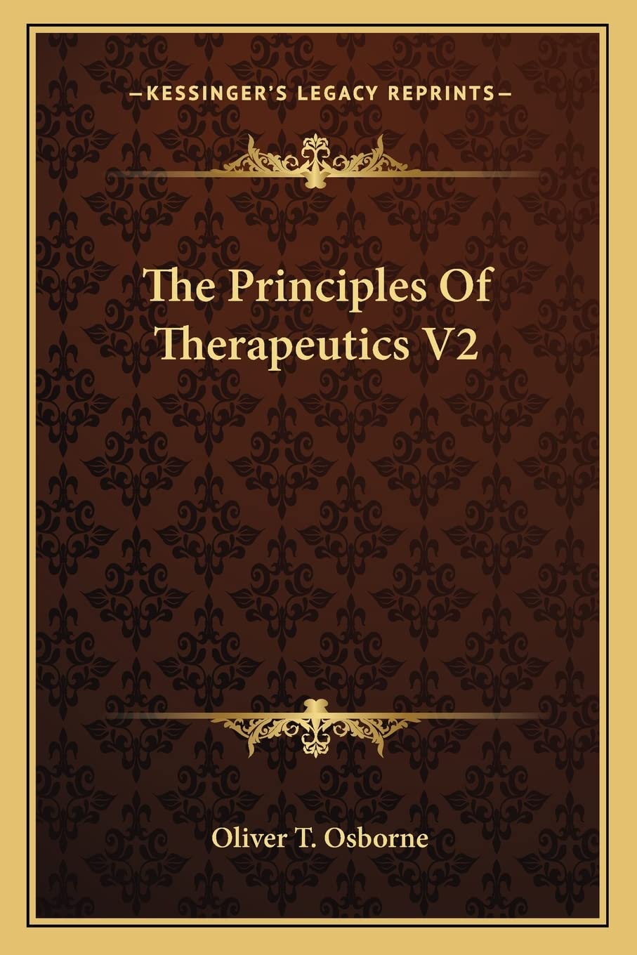 The Principles Of Therapeutics V2 Medicine