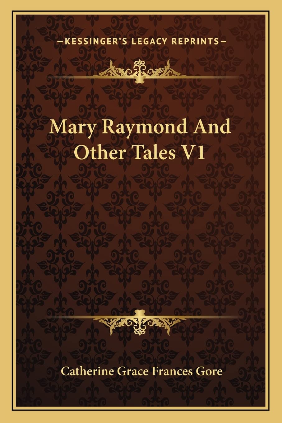 Mary Raymond And Other Tales V1 Contemporary literature