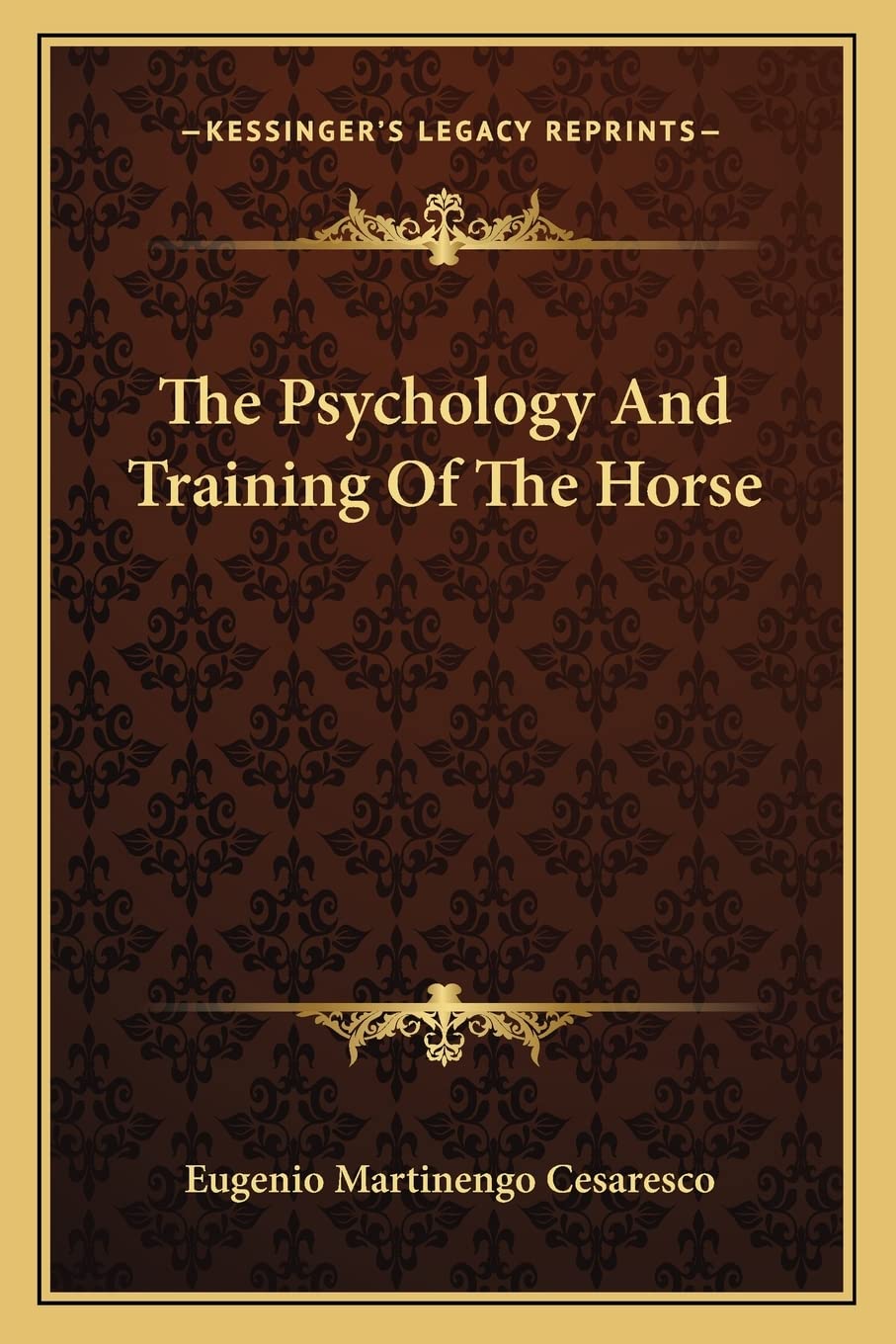 The Psychology And Training Of The Horse Philosophy