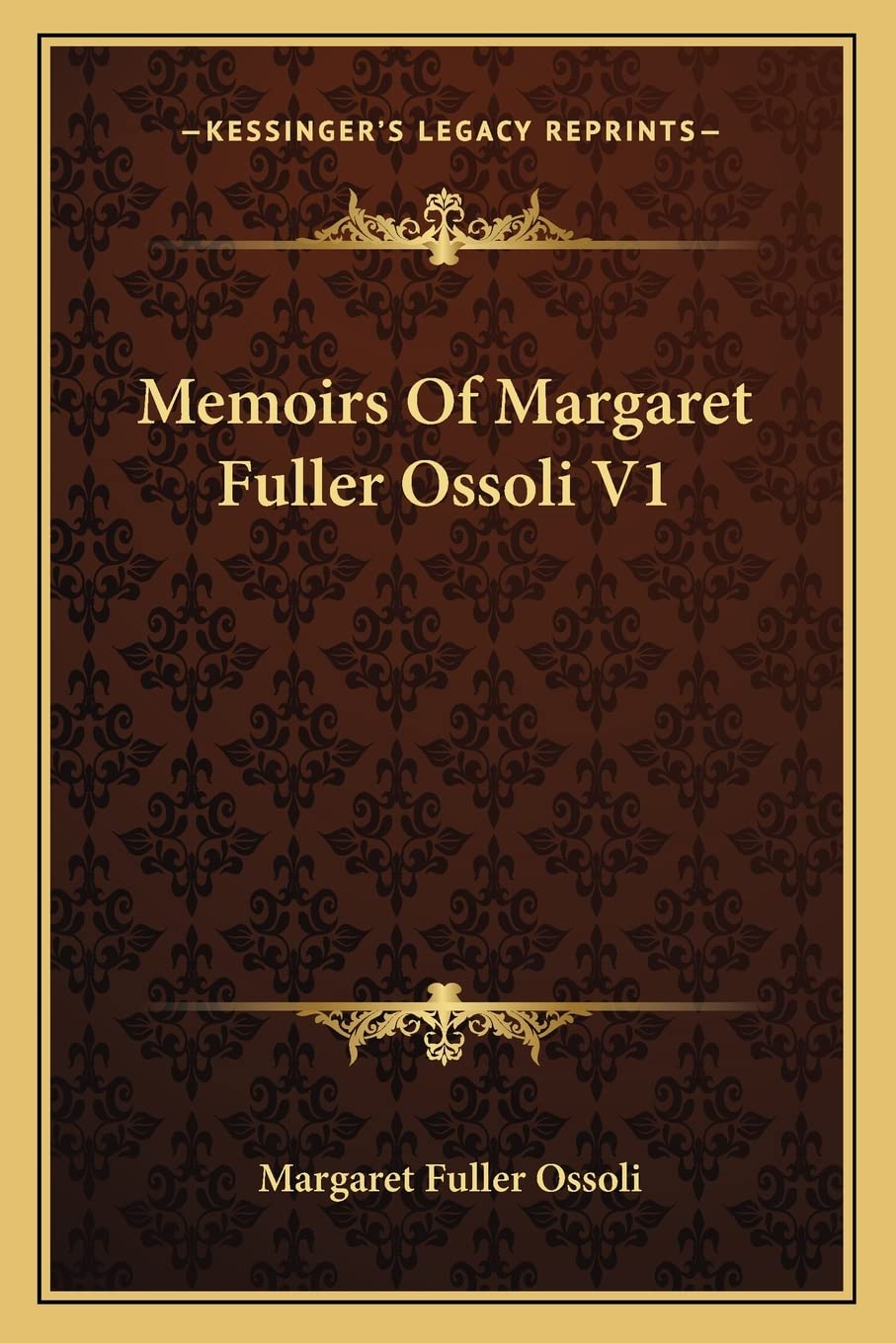 Memoirs Of Margaret Fuller Ossoli V1 Law