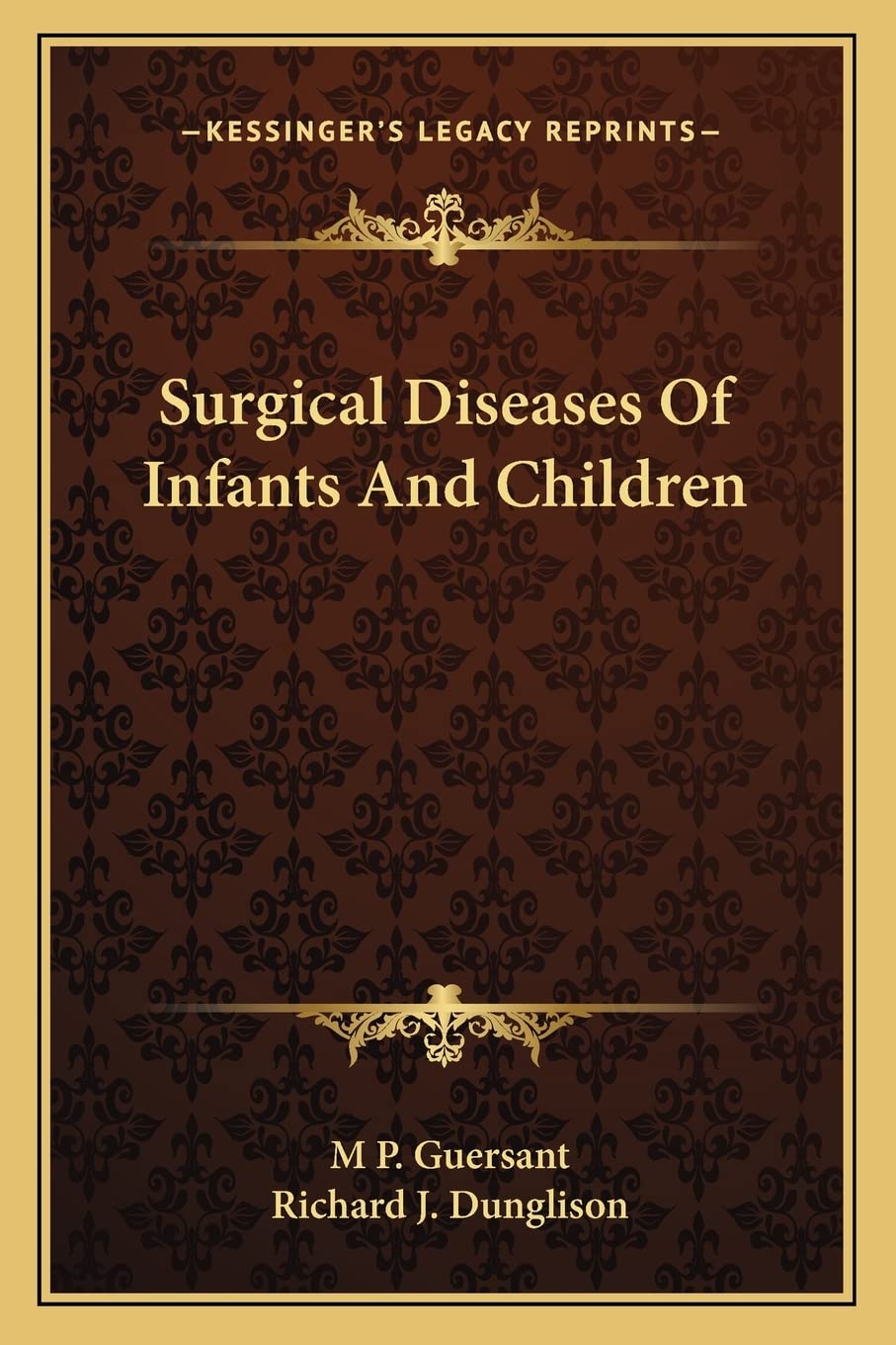 Surgical Diseases Of Infants And Children Medicine
