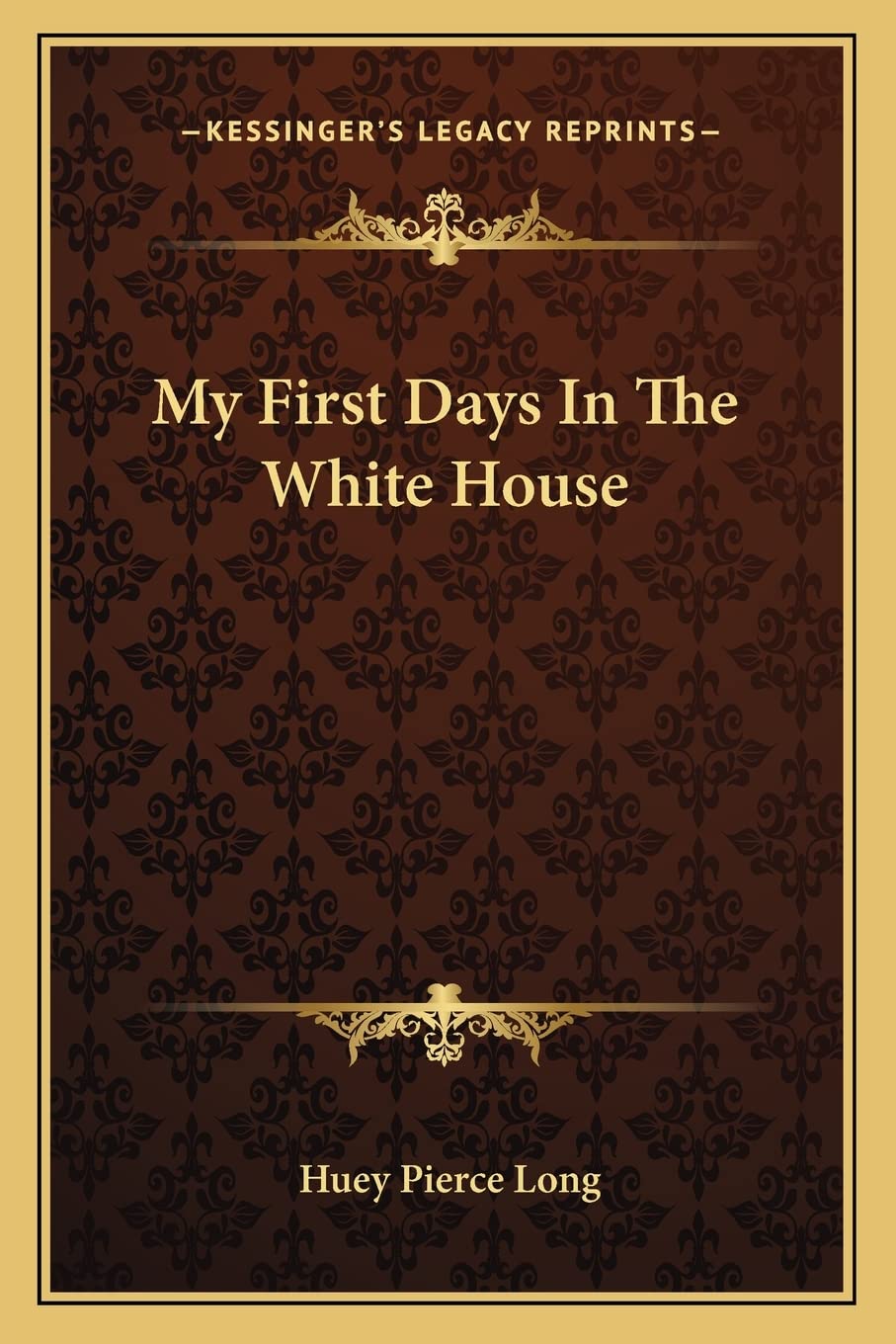 My First Days In The White House Contemporary literature