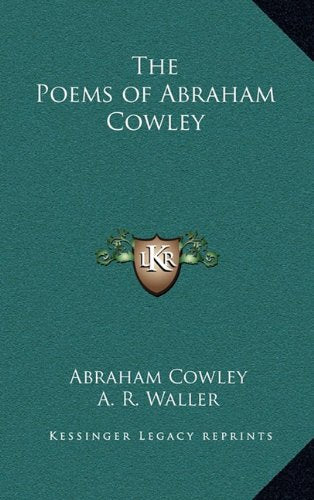 The Poems of Abraham Cowley Poetry