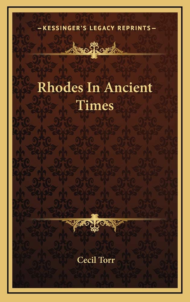 Rhodes In Ancient Times Contemporary literature Books