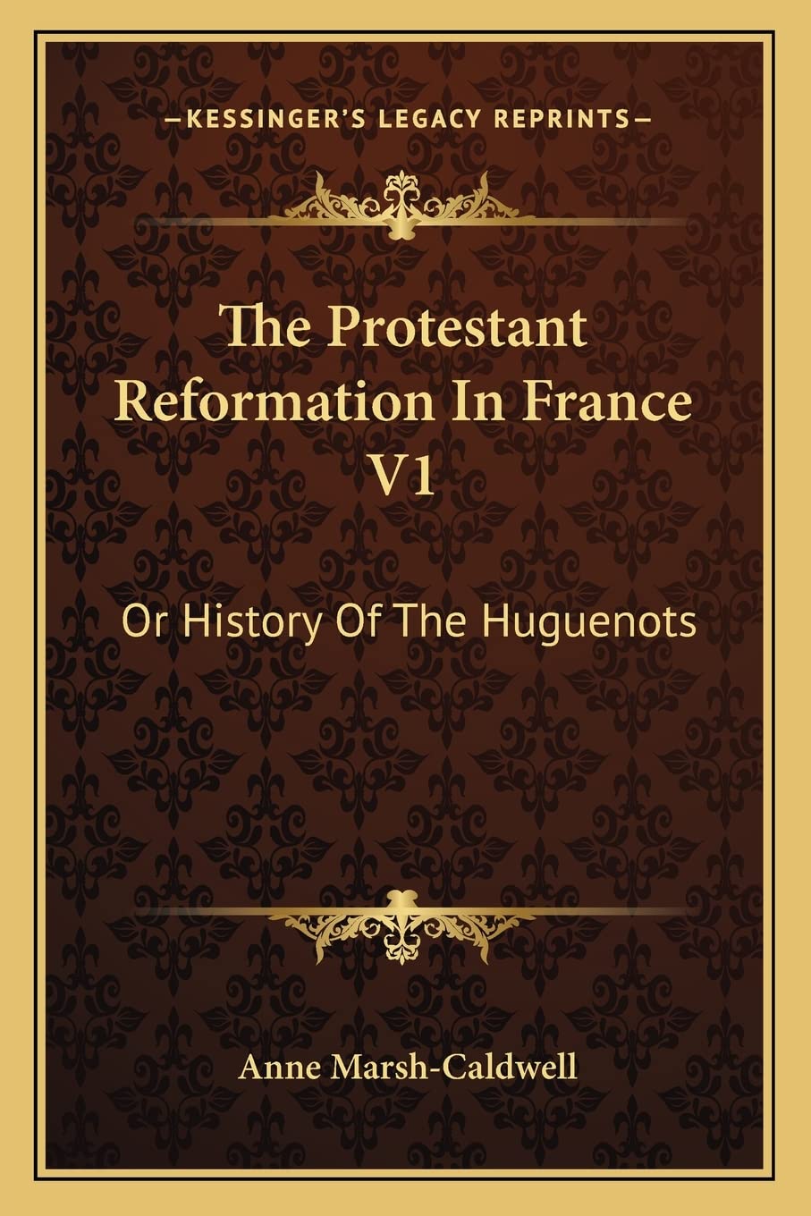 The Protestant Reformation In France V1: Or History Of The Huguenots Contemporary literature