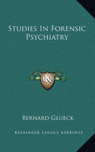 Product Image: Studies In Forensic Psychiatry