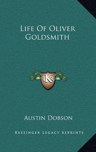 Life Of Oliver Goldsmith Contemporary literature