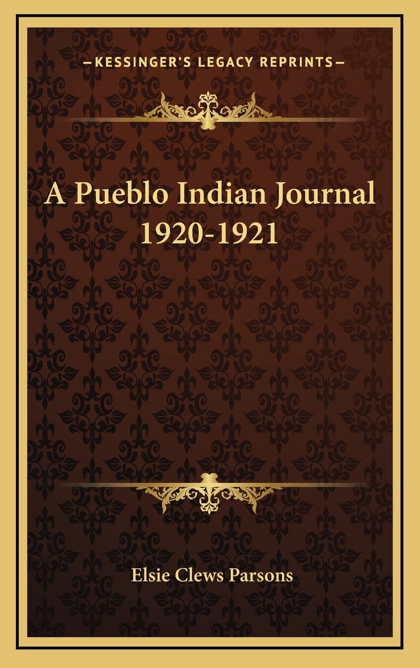 A Pueblo Indian Journal 1920-1921 Social Sciences