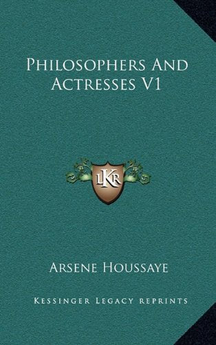 Philosophers And Actresses V1 Contemporary literature