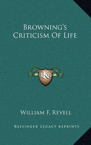 Browning's Criticism Of Life Contemporary literature