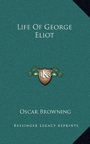 Life Of George Eliot Contemporary literature