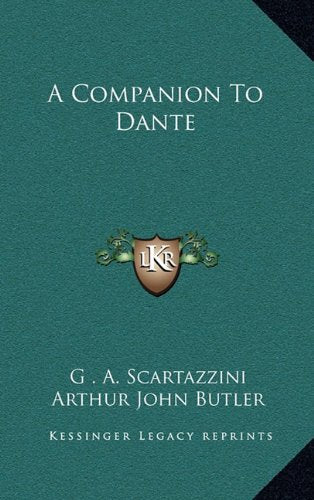 A Companion To Dante Contemporary literature