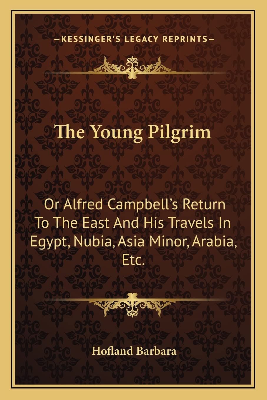 The Young Pilgrim: Or Alfred Campbell's Return To The East And His Travels In Egypt, Nubia, Asia Minor, Arabia, Etc. Contemporary literature Books