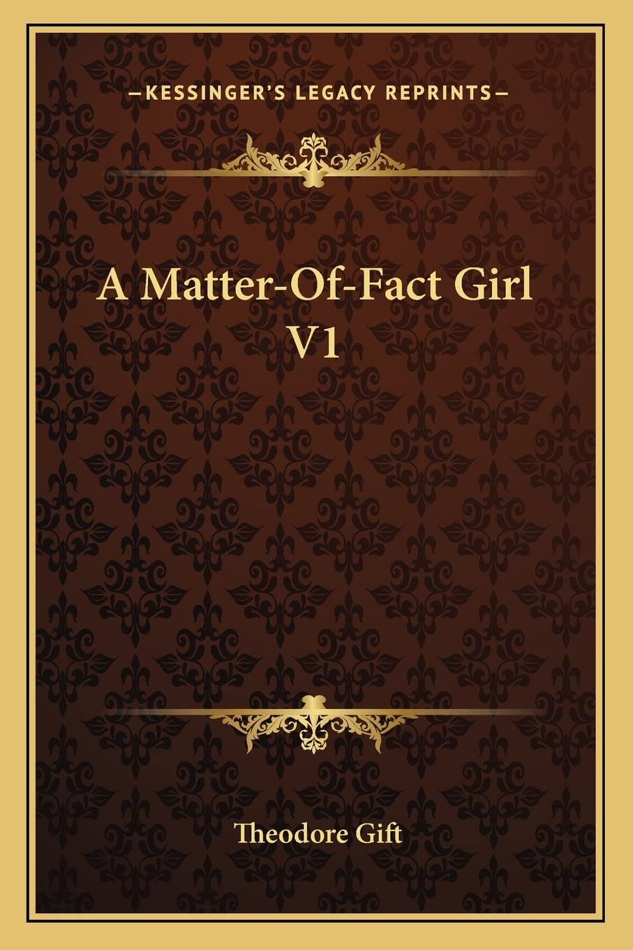 A Matter-Of-Fact Girl V1 Contemporary literature