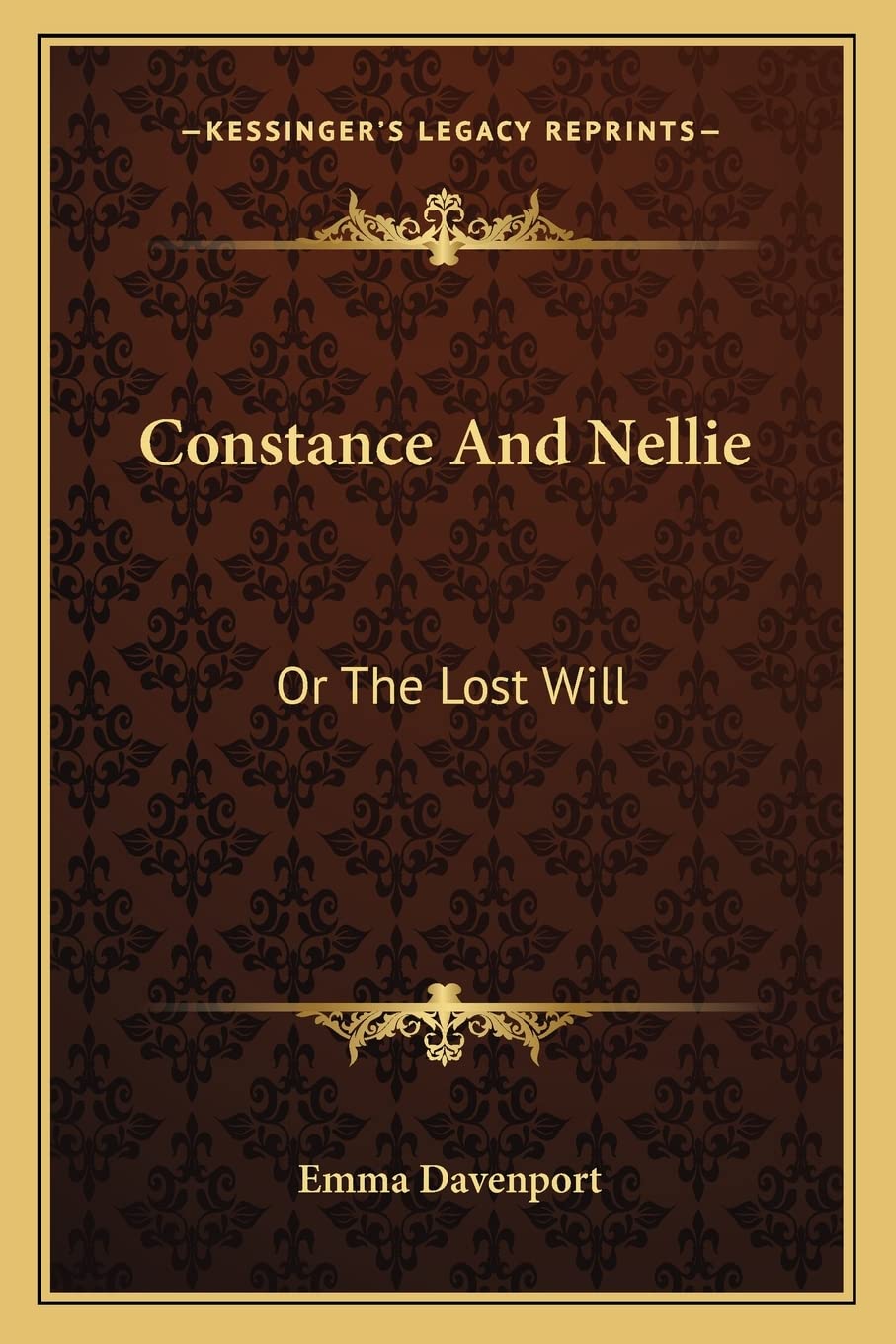 Constance And Nellie: Or The Lost Will Contemporary literature