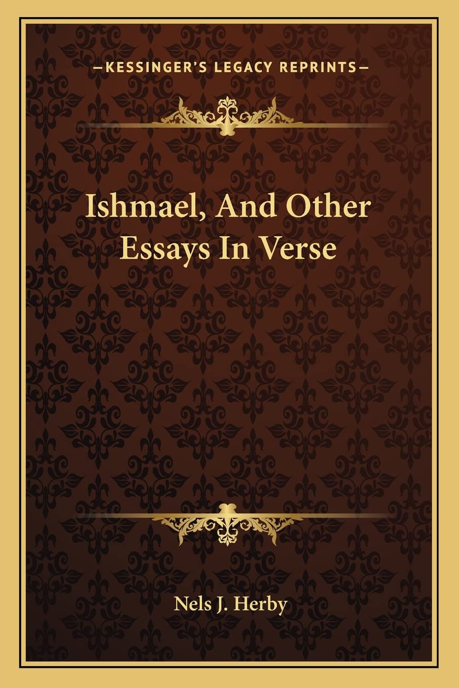 Ishmael, and Other Essays in Verse Contemporary literature